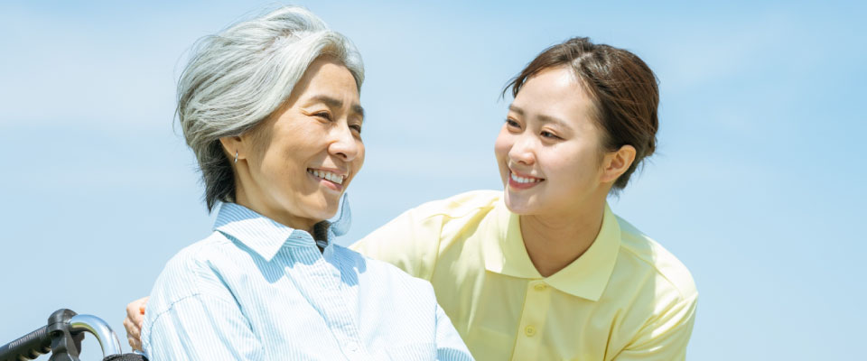 利用者と介護士のイメージ